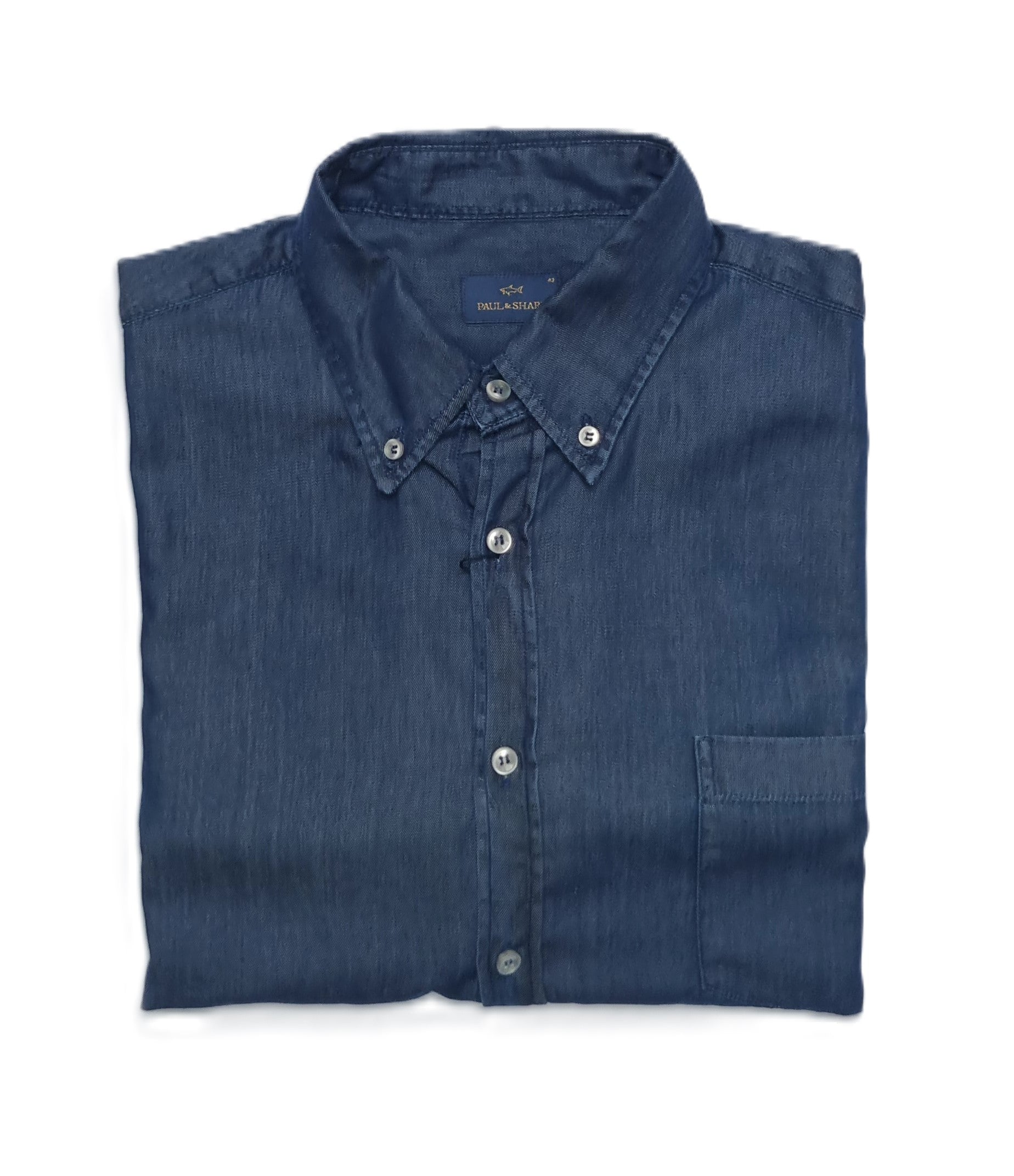 Paul &amp; Shark Cotton Denim Shirt is a stylish and versatile addition to your casual wardrobe. Crafted from high-quality cotton, this denim shirt offers a soft, breathable feel with a classic, rugged look.