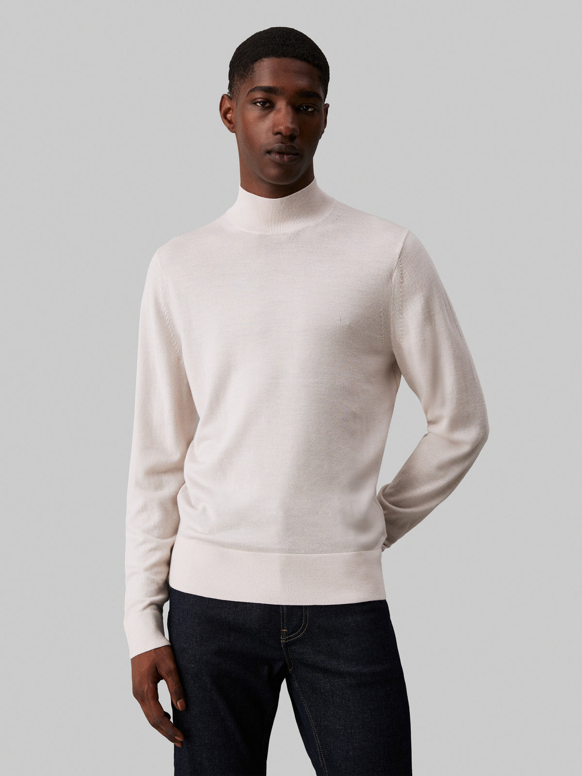 Calvin Klein - merino mock neck