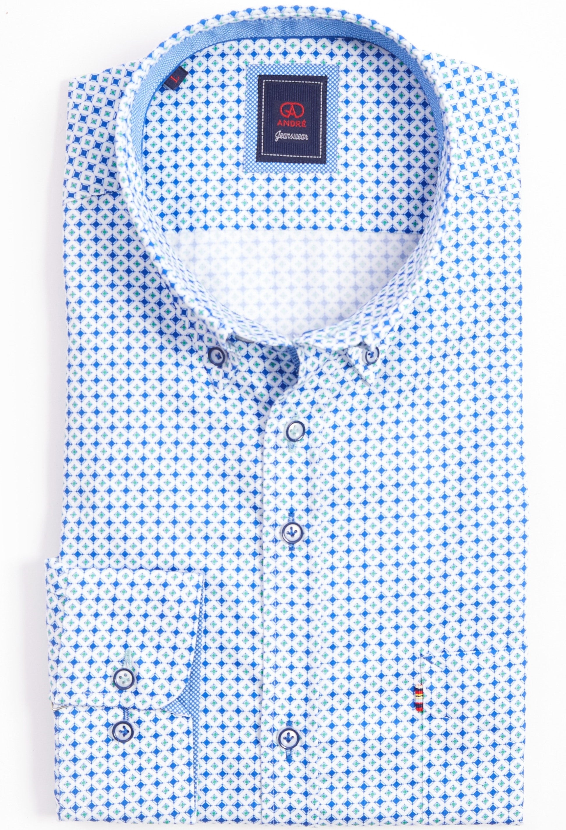 André Florence Shirt. Soft, breathable, and versatile, this casual shirt combines modern style with everyday comfort, perfect for any occasion.