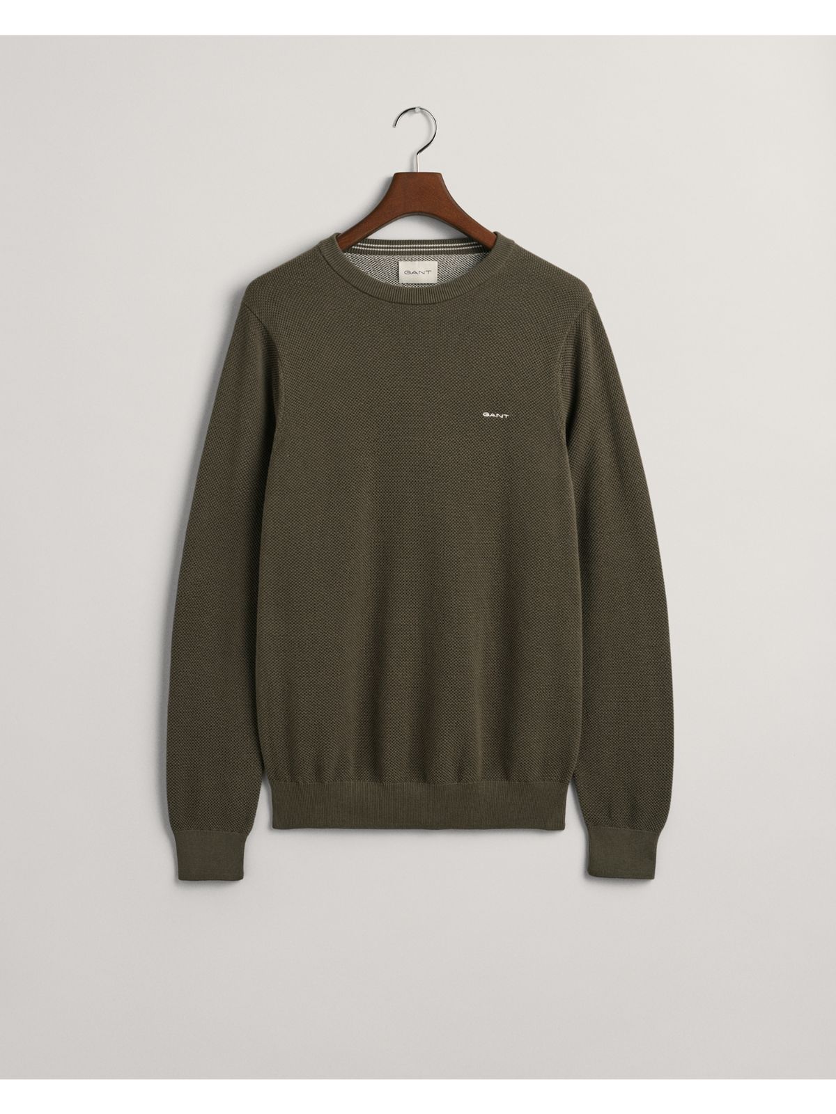 Gant Cotton Pique Crew neck sweater