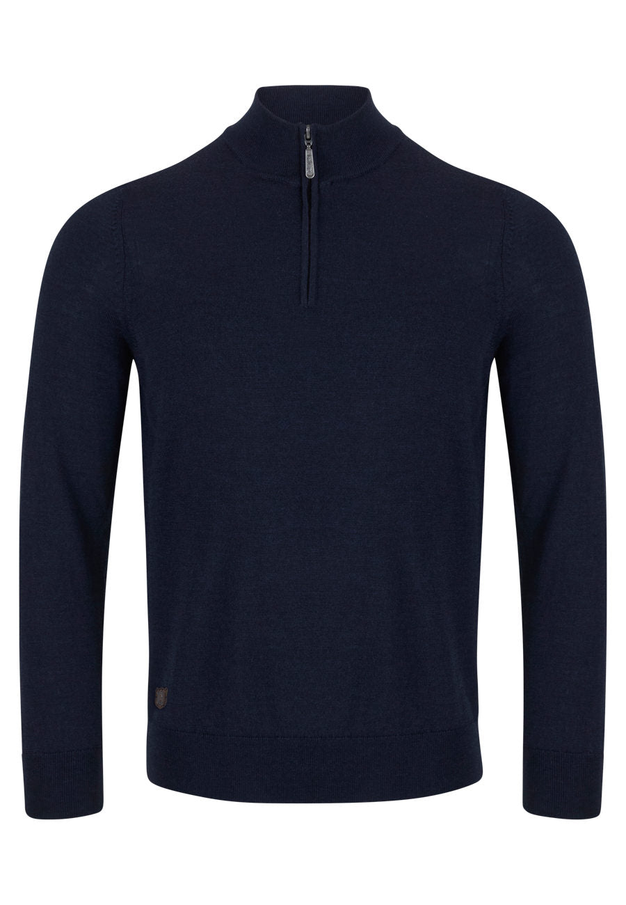 Sixth Sense Merino Half Zip Sweater offers a luxurious blend of warmth and sophistication, making it a versatile staple for cooler weather.