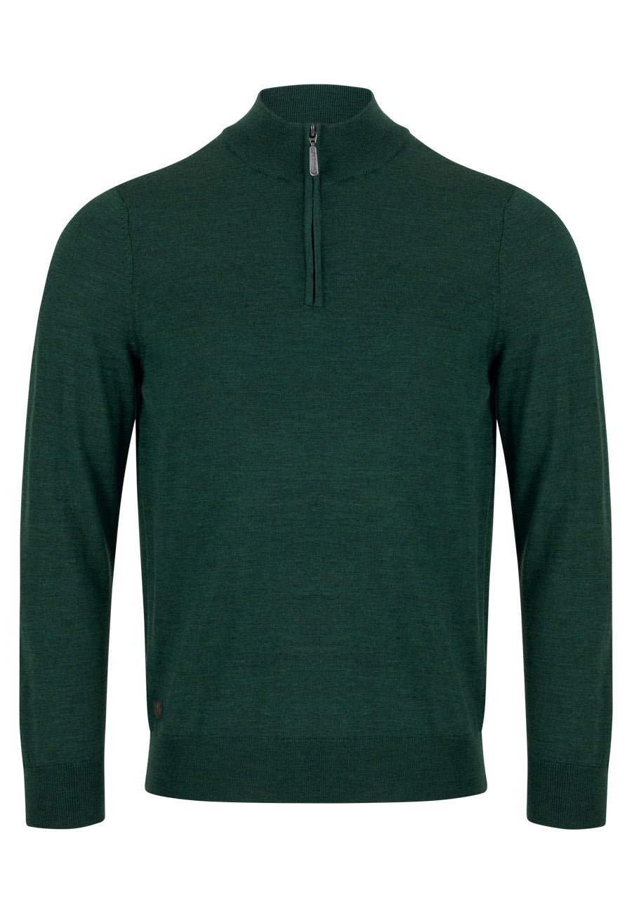 Sixth Sense Merino Half Zip Sweater offers a luxurious blend of warmth and sophistication, making it a versatile staple for cooler weather.