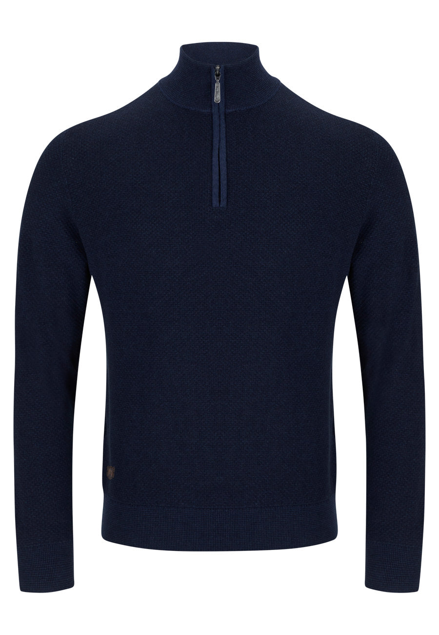 Sixth Sense Stanley Half Zip Sweater combines classic style with modern functionality, making it an essential addition to your knitwear collection.