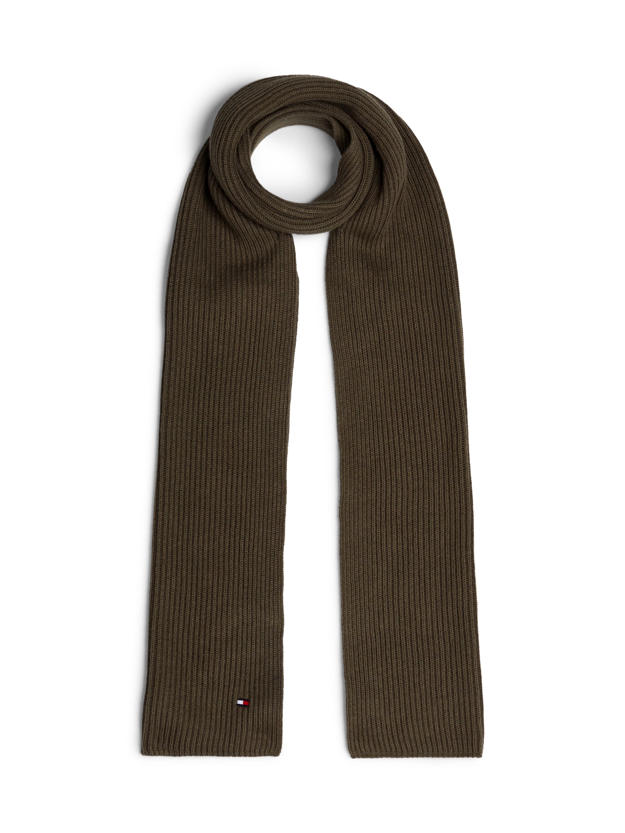 Elevate your winter wardrobe with the iconic Tommy Hilfiger Flag Pima Scarf.