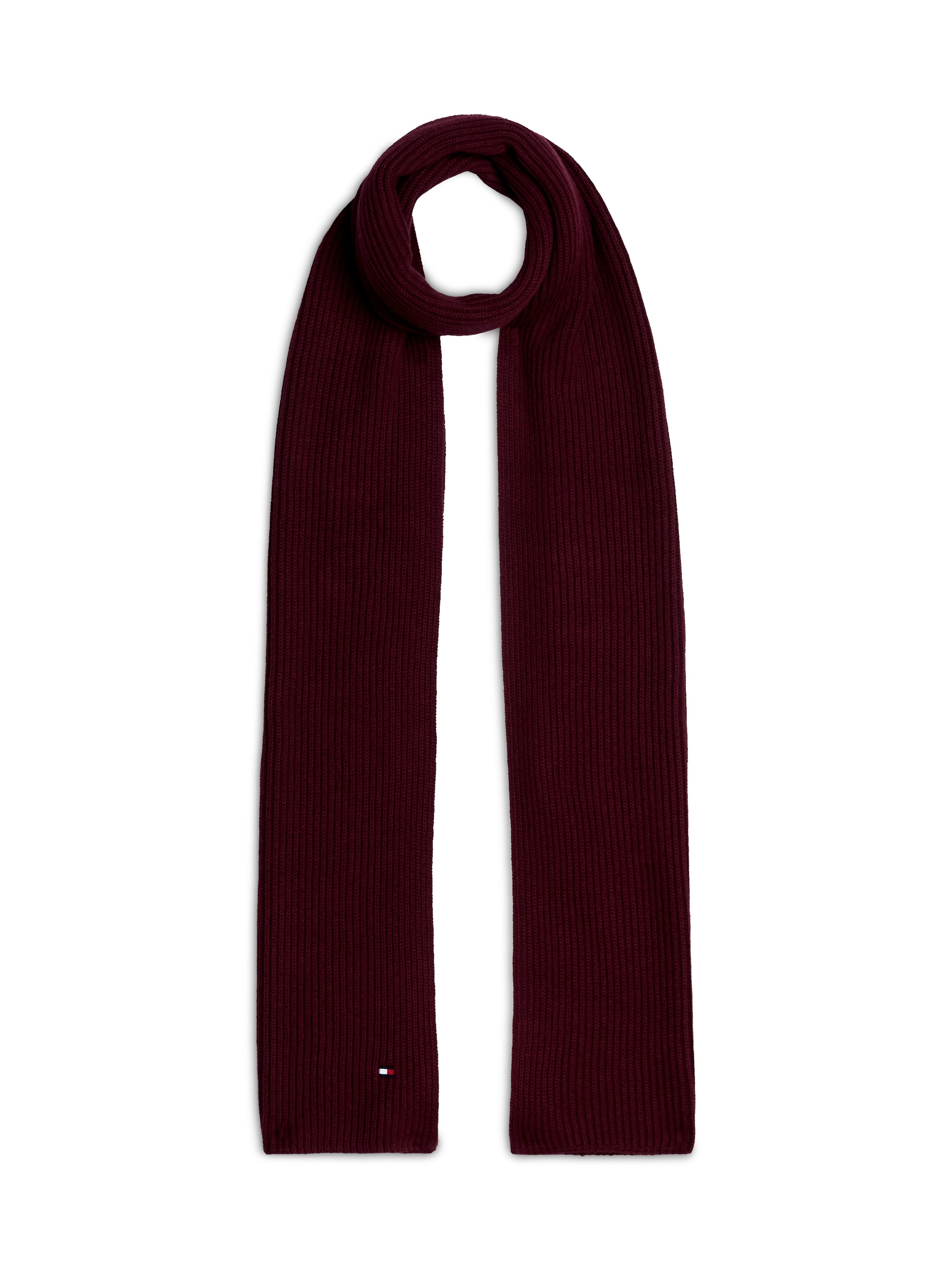 Elevate your winter wardrobe with the iconic Tommy Hilfiger Flag Pima Scarf.