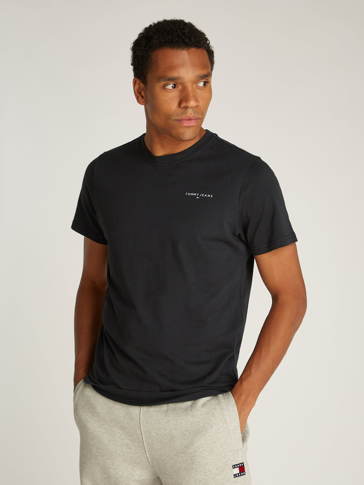 Tommy Jeans - slim linear chest tee