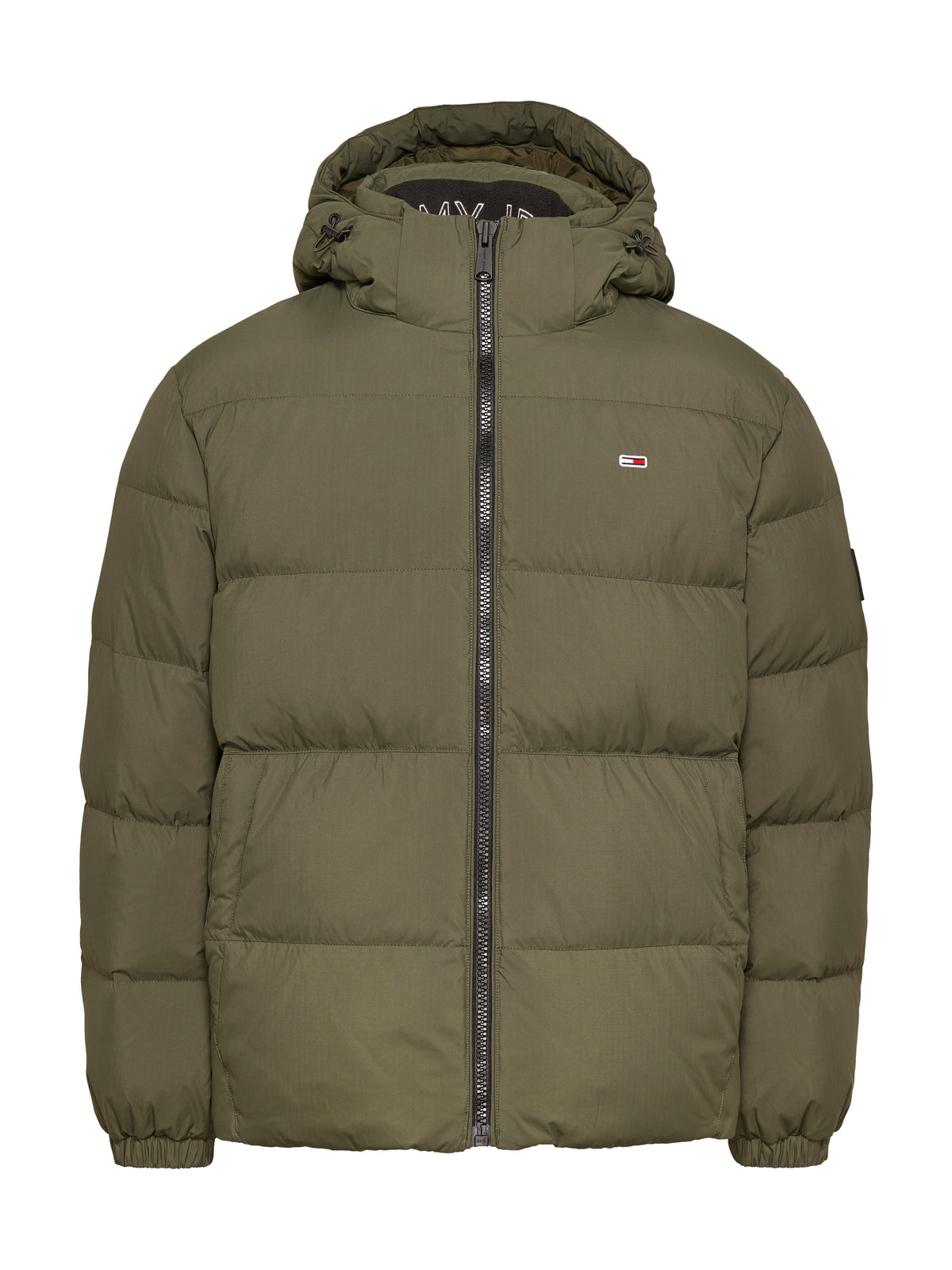 Tommy Jeans Essential Down Jacket. Featuring lightweight down insulation and a versatile design, this jacket is perfect for cold-weather comfort.