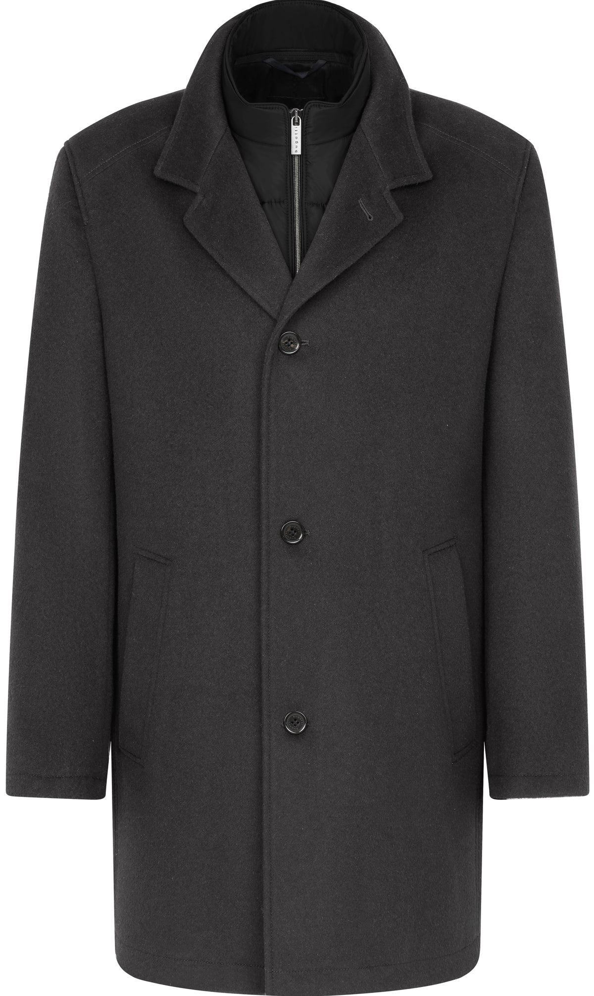 Bugatti Wool Overcoat brings timeless sophistication to your outerwear collection. Made from premium wool, this overcoat provides warmth and elegance, perfect for colder weather.