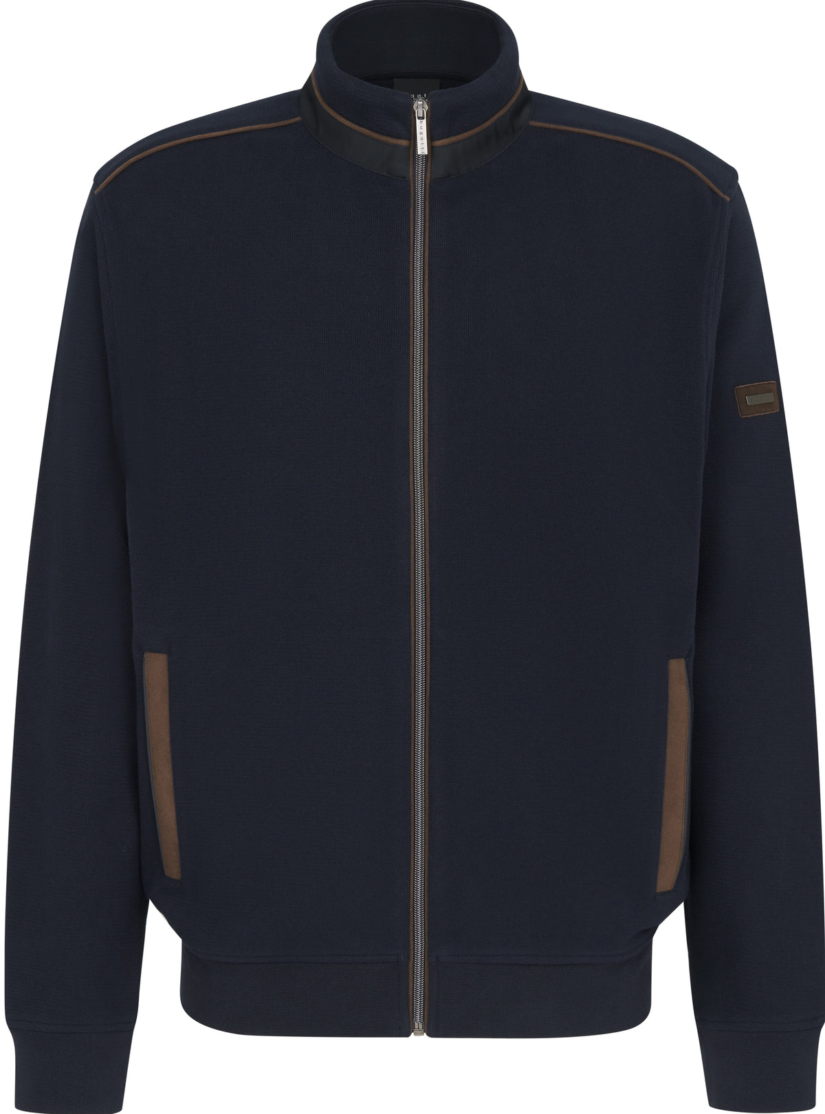  Bugatti Full Zip Long Sleeve Top, a versatile addition to your casual wardrobe. Crafted from premium materials, this full-zip top provides warmth and comfort, making it perfect for layering in cooler weather. 