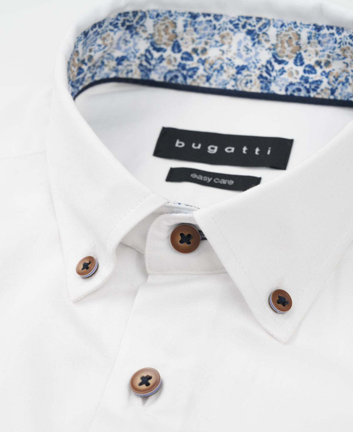 Bugatti Plain Shirt - white