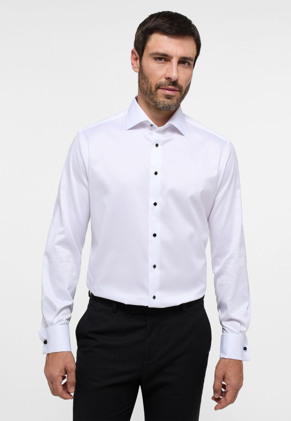 Eterna Slim Fit Formal Shirt is designed for the modern professional who values both style and comfort