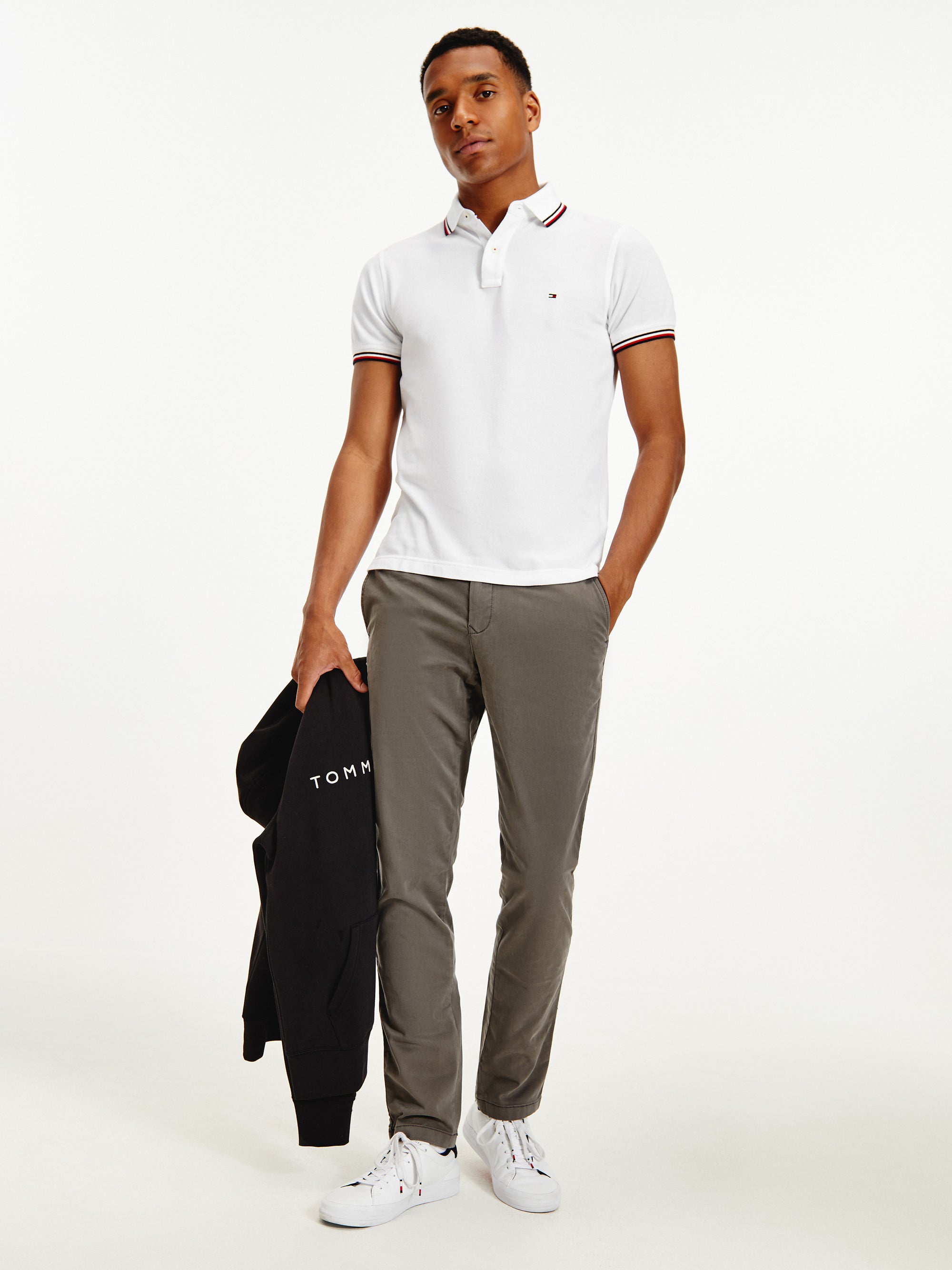 Organic Tipped Slim Fit Polo